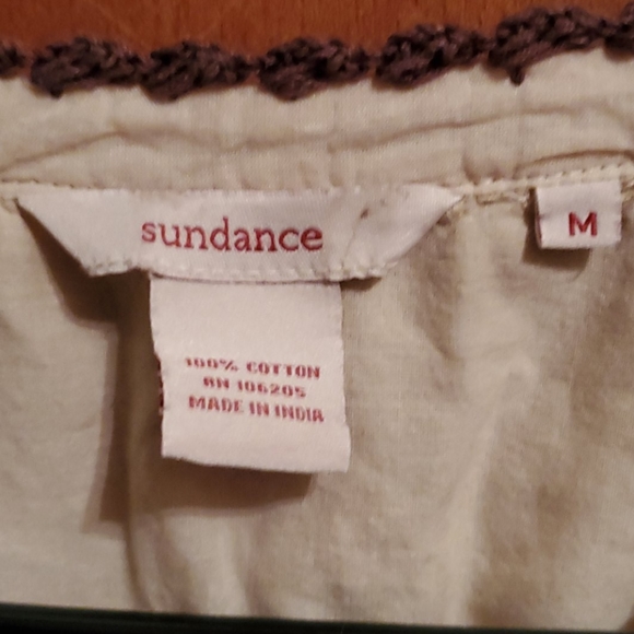 Creme Blouse with brown accents - Picture 2 of 3